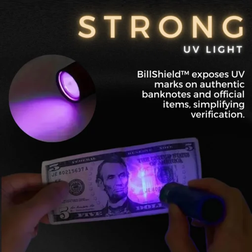 مصباح BillShield™ للتحقق من الأموال
