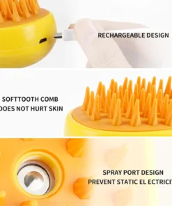 Cozyk™ Patented Exclusive Rechargeable Steam Pet Brush