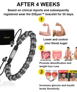 DiSyan® Magnetic hematite bracelet