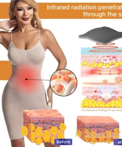 Dobshow™ IonFiberFar Infrared Recovery Shaper Bodysuit بدون ظهر