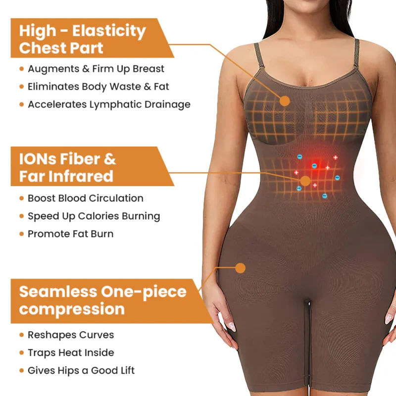 Dobshow™ IonFiberFar Infrared Recovery Shaper Backless Shapewear Bodysuit
