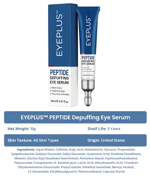 EYEPLUS™ PEPTIDE Depuffing Eye Serum 