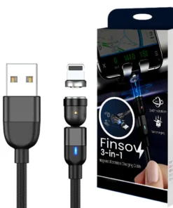 Finsov™ 3-in-1 Magnetic Rotatable Charging Cable