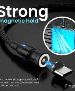 Finsov™ 3-in-1 Magnetic Rotatable Charging Cable