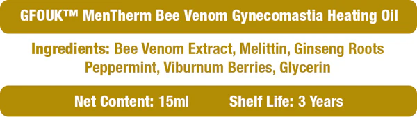 زيت التدفئة GFOUK™ MenTherm Bee Venom Gynecomastia