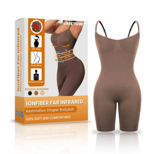 LIMETOW™ IonFiberFar Infrared Recovery Shaper Bodysuit بدون ظهر