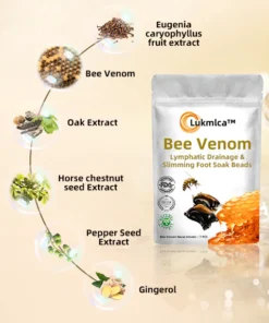 Lukmlca™ 𝐁𝐞𝐞 𝐕𝐞𝐧𝐨𝐦 𝐋𝐲𝐦𝐩𝐡𝐚𝐭𝐢𝐜 𝐃𝐫𝐚𝐢𝐧𝐚𝐠𝐞 & 𝐒𝐥𝐢𝐦𝐦𝐢𝐧𝐠 𝐅𝐨𝐨𝐭 𝐒𝐨𝐚𝐤 𝐁𝐞𝐚𝐝𝐬