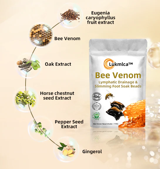 Lukmlca™ 𝐁𝐞𝐞 𝐕𝐞𝐧𝐨𝐦 𝐋𝐲𝐦𝐩𝐡𝐚𝐭𝐢𝐜 𝐃𝐫𝐚𝐢𝐧𝐚𝐠𝐞 & 𝐒𝐥𝐢𝐦𝐦𝐢𝐧𝐠 𝐅𝐨𝐨𝐭 𝐒𝐨𝐚𝐤 𝐁𝐞𝐚𝐝𝐬