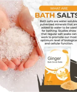 Lymphatic Detox Ginger Bath Scrub Salts