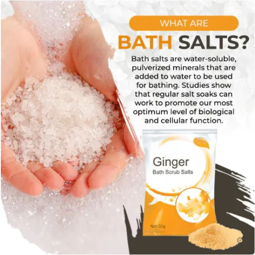 Lymphatic Detox Ginger Bath Scrub Salts