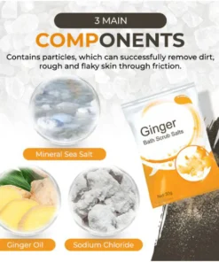 Lymphatic Detox Ginger Bath Scrub Salts