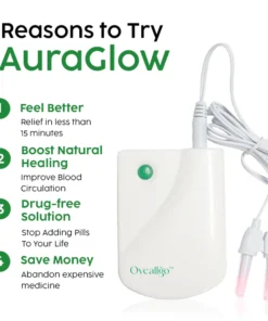جهاز Oveallgo™ AuraGlow لعلاج الأنف بتقنية LED