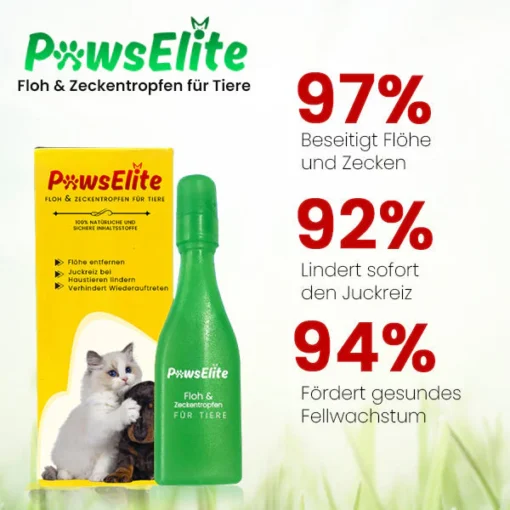 PawElite™ Floh અને Zeckentropfen für Tiere