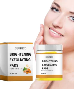 وسادات التنظيف المقشرة بحمض الكوجيك والكركم من Seurico™