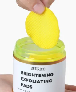 وسادات التنظيف المقشرة بحمض الكوجيك والكركم من Seurico™