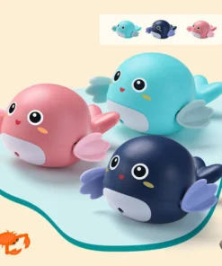 Swimming Fish Robot Electric Whale Water-Activated Bathtub Toys for Toddlers