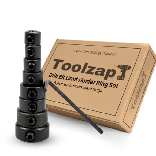 ToolZap™ საბურღი ბიტის ლიმიტის დამჭერის ბეჭდის ნაკრები
