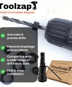 ToolZap™ Drill Bit Limit Holder Ring Set
