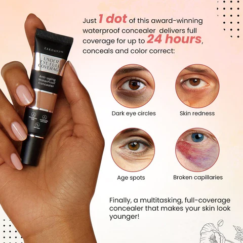 Zakdavi™ UNDER EYE FULL COVERAGE ANTI-AGING WATERPROOF CONCEALER