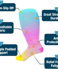 flysmus™ FlexiFlow Hyper Stretch Non Binding Socks