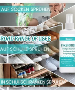 Biancat™ FreshStride Fortschrittliches مضاد التعرق Fußpflegespray