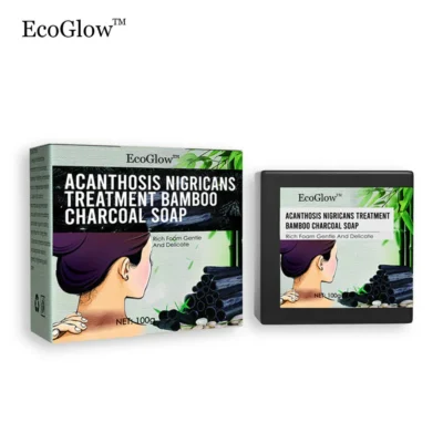 EcoGlow Acanthosis Nigricans Treatment Bamboo Charcoal Soap
