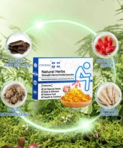 Fivfivgo™ Natürliche pflanzliche Stärke Hämorrhoiden-Kapseln