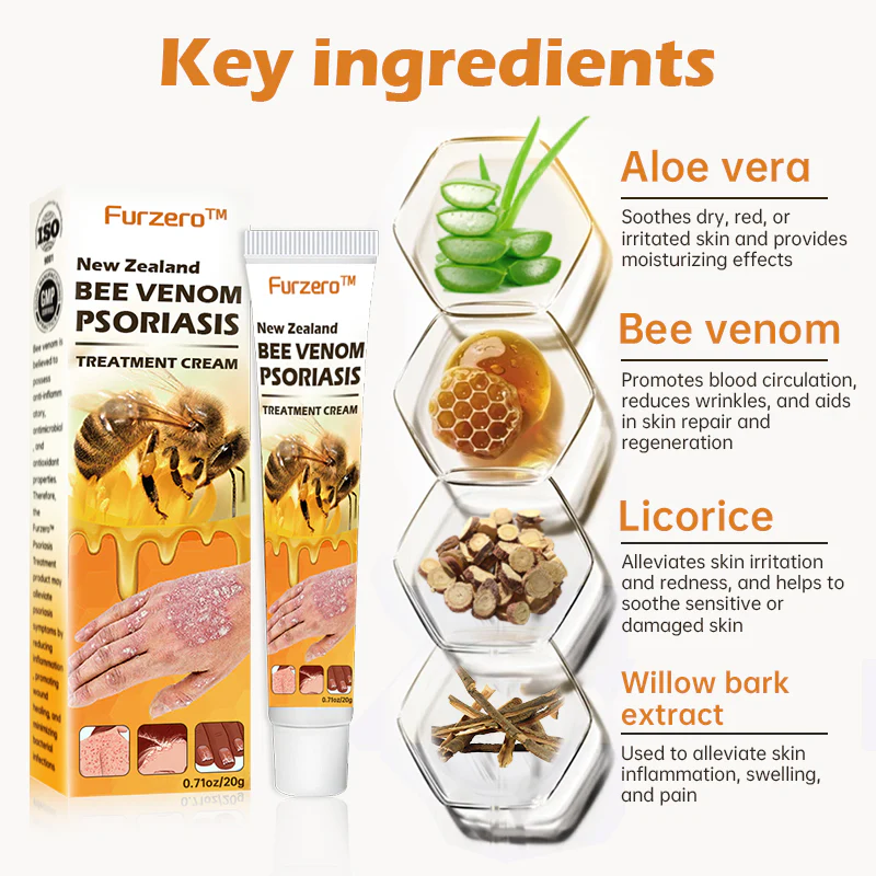 Furzero™ New Zealand Bee Venom Psoriasis Treatment Cream