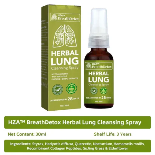 HZA™️ بخاخ تنظيف الرئة العشبي BreathDetox