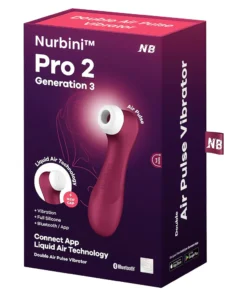 Nurbini™ Pro الجيل الثاني من هزاز تحفيز البظر بتقنية نبض الهواء مع تقنية الهواء السائل