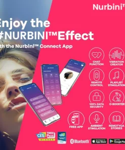 Nurbini™ Pro الجيل الثاني من هزاز تحفيز البظر بتقنية نبض الهواء مع تقنية الهواء السائل