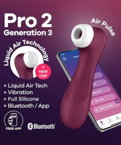 Nurbini™ Pro الجيل الثاني من هزاز تحفيز البظر بتقنية نبض الهواء مع تقنية الهواء السائل