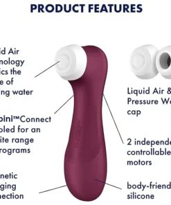 Nurbini™ Pro الجيل الثاني من هزاز تحفيز البظر بتقنية نبض الهواء مع تقنية الهواء السائل