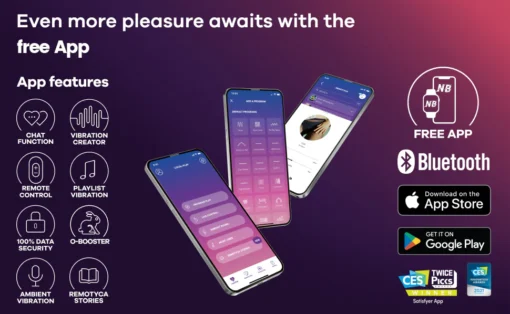 Nurbini™ Pro الجيل الثاني من هزاز تحفيز البظر بتقنية نبض الهواء مع تقنية الهواء السائل