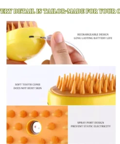 Seurico™ Patented Exclusive Rechargeable Steam Pet Brush