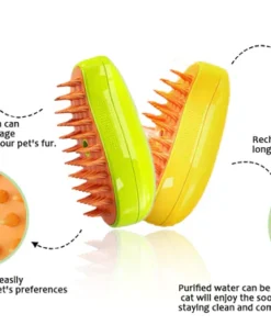 Seurico™ Patented Exclusive Rechargeable Steam Pet Brush