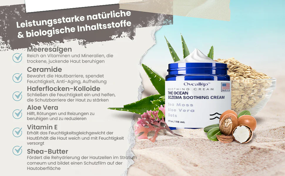 Fivfivgo™ Natürliche Beruhigende Creme für Ekzeme aus dem Ozean