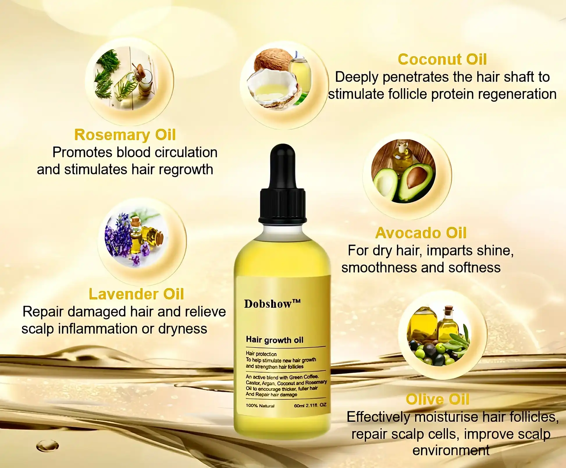 Oli condicionant i regenerador del cabell de romaní Dobshow™