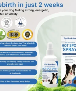 FurBuddies® Hot Spot Spray for Dogs Skin Sores and Irritations