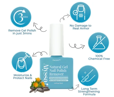 Furzero™ Alyssa Natural Gel Nail Polish Remover