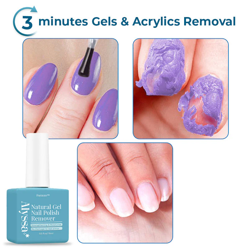 Furzero™ Alyssa Natural Gel Nail Polish Remover