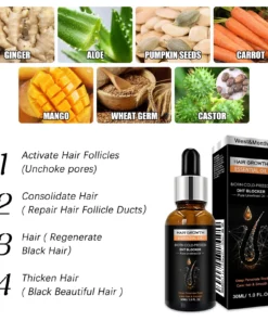HZA™ Natural Hair Growth Oil
