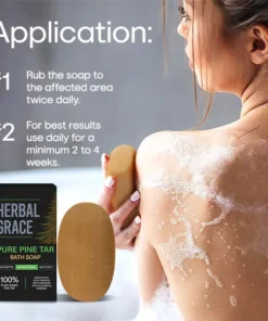 HerbalGrace Pure Pine Tar Bath Soap