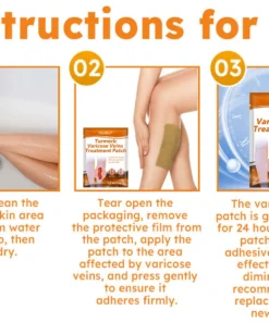 Hudros™ Turmeric Varicose Vein Treatment Patch