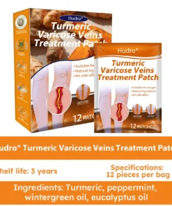 Hudros™ Turmeric Varicose Vein Treatment Patch