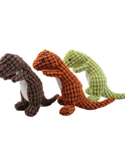 LEBURI® Squeaky Plush Dinosaur Dog Toys