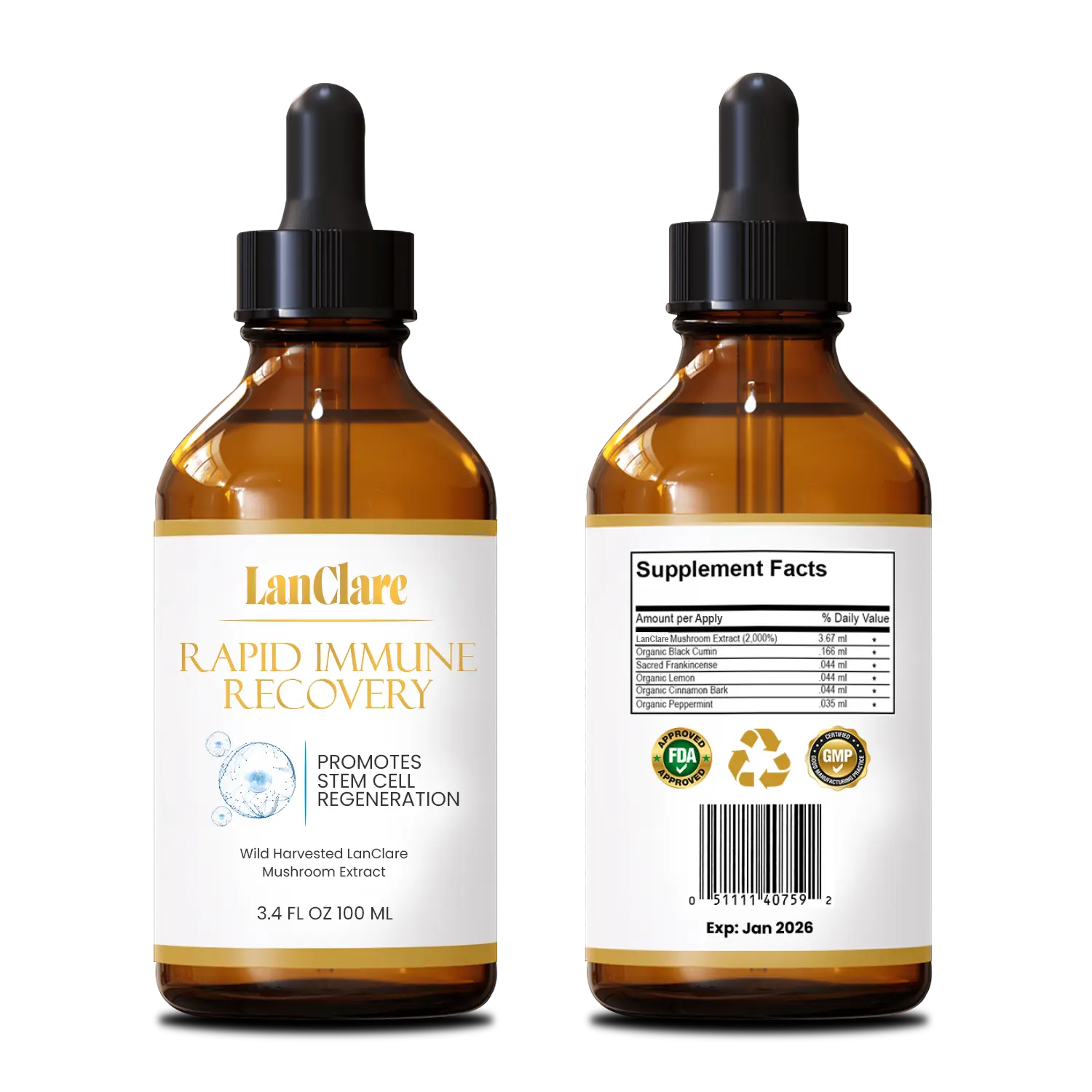 LanClare™ Mushroom Extract Rapid Immune Recovery