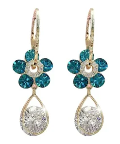 Oneswear™ Crystal Flower Germanium Earrings - Lymphatic Drainage