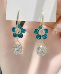 Oneswear™ Crystal Flower Germanium Earrings
