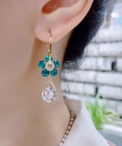 Oneswear™ Crystal Flower Germanium Earrings